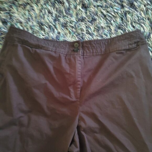 Vintage Talbot's Black Cropped Pants Capris Academia Preppy Twee Corporate Goth - Picture 5 of 7